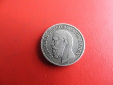Baden mark 1876 - mark, silber