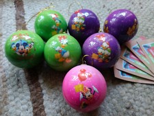 7 Disney Deko Kugeln Christbaum Weihnachten Ostern Geburtstag, seltene Retro: NL