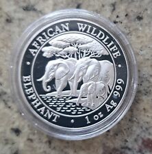 1 oz Silber Somalia Elefant 2013 in Kapsel 