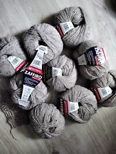 450g Wolle Mondial "ZAFFIRO" ,Mischfaser mit Goldfädchen 