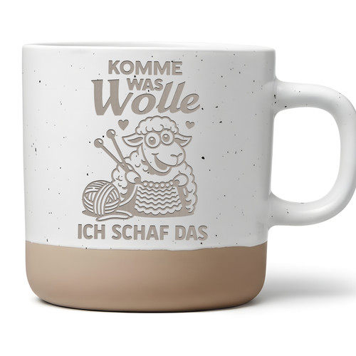 Tasse stricken lustig - tasse,