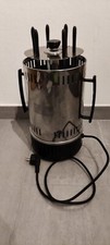 Schaschlikgrill, Elektro Grill Lux, 6 Spieße, 1000 W, Edelstahl, Autorotation