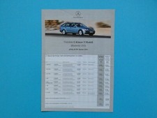 Prospekt / Preisliste - Mercedes W203 C-Klasse / C32 AMG - T-Modell S203 - 01/01