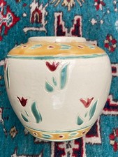 Vintage Vase Ingwertopf 80er Jahre Yves Rocher Blumen Tulpen