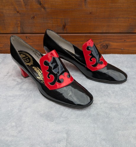 Vintage lackleder schuhe - lackleder, heels
