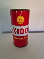 Alte Shell X-100 Motoröl Dose