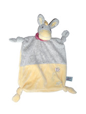 WIE NEU * SUPA Vienna Bieco gelb grau Esel Schmusetuch Schnuffeltuch Kuscheltuch