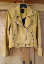 Jacke von Desires, Senfgelb, Topzustand, Kunst-Wildleder /Velour 
