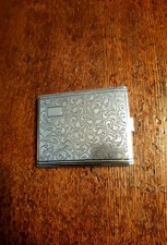 Zigarettenetui, antik, Alpacca S Silber