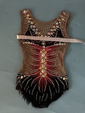 RSG Wettkampfanzug Gymnastikanzug Eiskunstlauf Kürkleid Leotard Größe 122-128