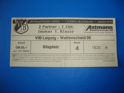 Ticket vfb leipzig - vfb,