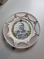 Porzellan Teller Von Hindenburg Gebrauch Wandteller
