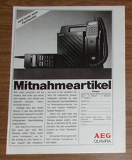 Seltene Werbung AEG TELECAR C