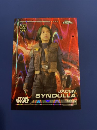 Star wars karte topps - star, chrome