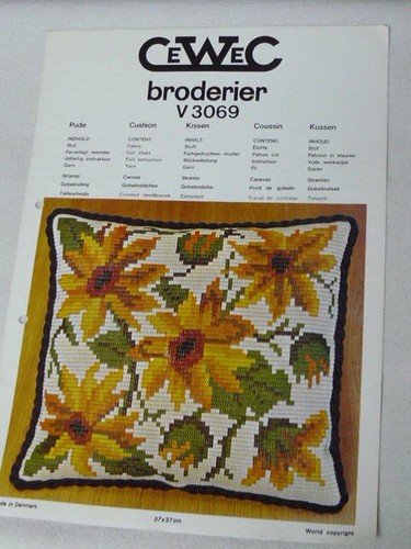 Kreuzstich stickbild blumen - stickbild,