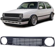 Kühlergrill ohne Emblem Schwarz für VW Golf 2 83-91