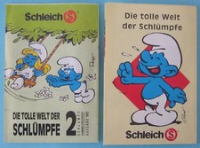 2 DIN-A6 Schleich Schlumpf Kataloge - 1991-1992  - guter Zustand