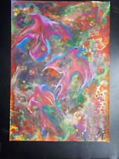 Bild Vögel Leinwand Expressionismus Malerei Klimt Engel Esoterik Marc Nolde