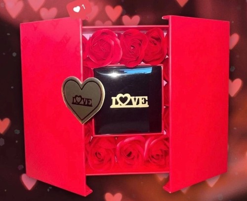 Valentinstag geschenkbox rot - valentinstag,