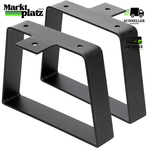Tischbeine trapezform schwarz - trapezform,