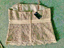 Damen Spitzenanzug Nerz braun