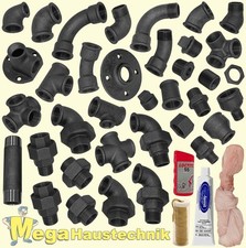 Temperguss Fittings schwarz