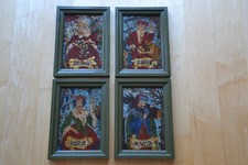 Hinterglasbilder 4 Stück "Die