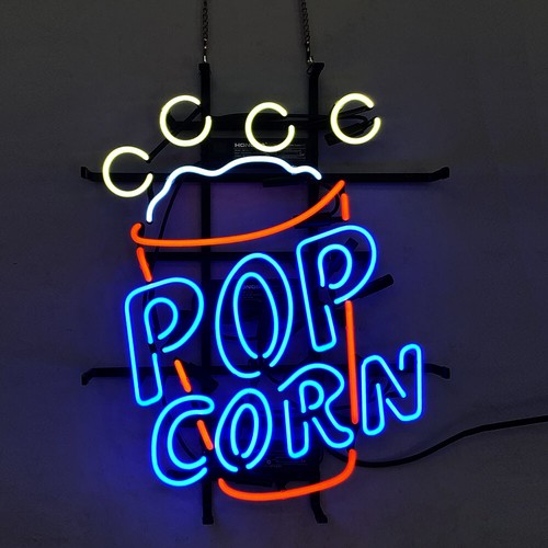Pop corn neon sign - pop,