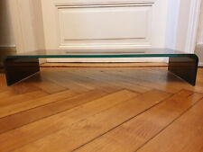 TV/ Monitor -Aufsatz/ Erhöhung, schweres Glas, schwarz, ca. 80 x 30 x 13 cm, TOP