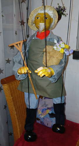 Alte große marionette aus - große,