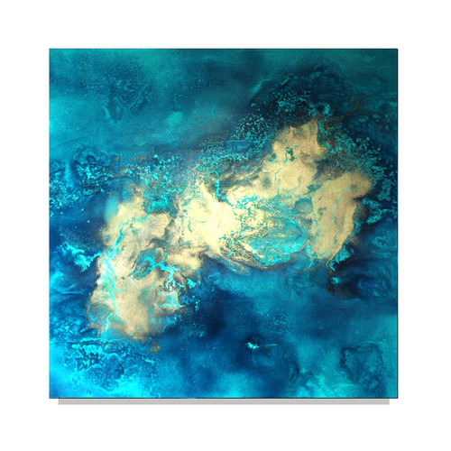 Gold acryl abstrakt - gold,