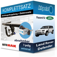 Für Land Rover Defender 19- AUTO HAK Anhängerkupplung abnehmbar + 7polig E-Satz