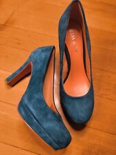 Neu - Kim Kax Leder Pumps - Petrol  - Größe 37 / 4