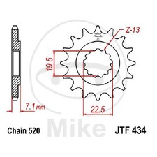 Ritzel 15 Zähne Teilung 520