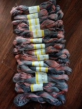 700g / 14x 100% Maulbeerseide GGH Wolle Farbverlauf grau-lachs Schnäppchen