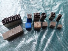 DDR Schlagbuchstaben & Zahlen 6/8/10 mm A-Z Einschlagbuchstaben Schlagstempel