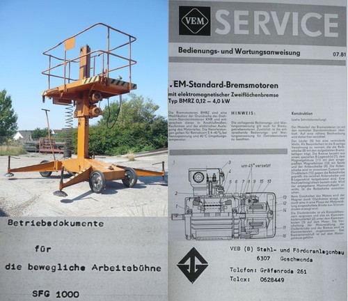 Veb geschwenda arbeitsbühne - geschwenda,