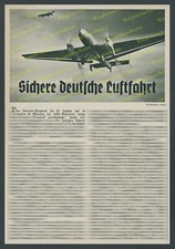 Lufthansa Junkers Ju 52 D-ABIK Richthofen Wartung Techniker Pilot Cockpit 1936