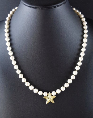 Perlen collier seestern - perlen,