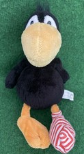 Nici Rabe Socke Plüschtier 28 cm Stofftier schwarz gelb gestreifte Socke Schlenk