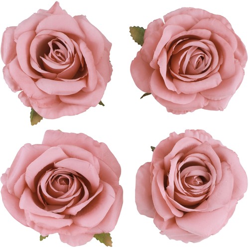 Rosenblüten altrosa 4er set - rosenblüten,