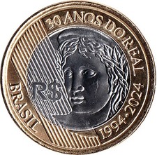 Brasilien 1 Real 2024 "30 Years of the Real"