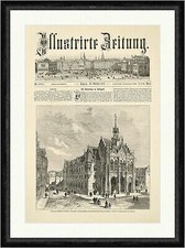 Das neue Rathaus in Erfurt Sommer H. Kruspe Thüringen Türme  Faksimile_E 8273