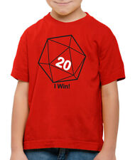 W20 Würfel Kinder T-Shirt i