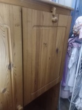 PC-Schrank aus massiver Kiefer Computerschrank Schreibtisch Schrank  NEU