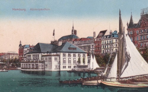 Deutsches reich hamburg - ak,