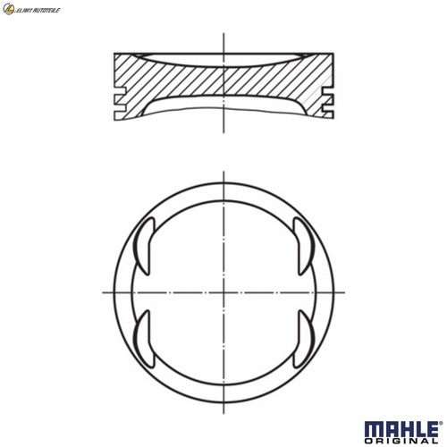 Kolben 011 für c16xe - 69,