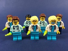 LEGO® Arzt Ärztin Chirurg Pfleger Krankenschwester Spritze Figur Variante V NEU!