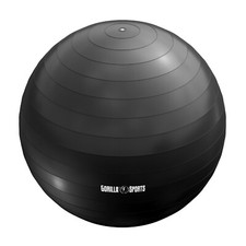 GORILLA SPORTS® Gymnastikball mit Pumpe Sitzball Yogaball Fitnessball Bürostuhl