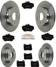 Mercedes Benz W202 C-Klasse Bremsscheibenset Satz vorne + hinten + Bremsbeläge